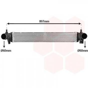 Intercooler VAN WEZEL 03014705 de alto rendimiento
