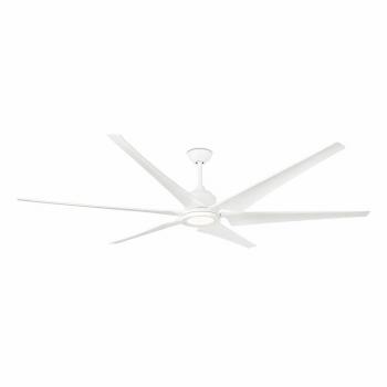Ventilador de techo Faro Barcelona CIES LED Smart fan Blanco 33512WPA-1, extra grande, luz LED 3000K, motor DC con 5 velocidades
