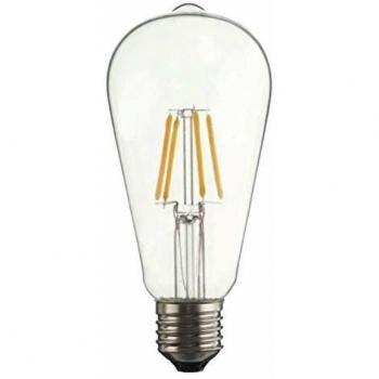 BOMBILLA EDISON FILAMENTO IGLUX FIL-ST64-6C 6W E27 2700ºK ÁNGULO 360 600 LUMENES