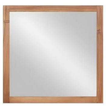 Espejo Cuadrado de 60 x 60 cm con Borde de Madera de Acacia - Modelo SEPANG