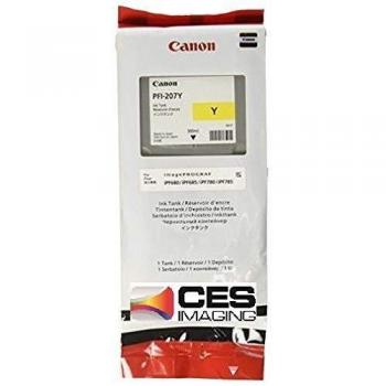 Canon PFI-207 Yellow Ink Cartridge 300ml Original