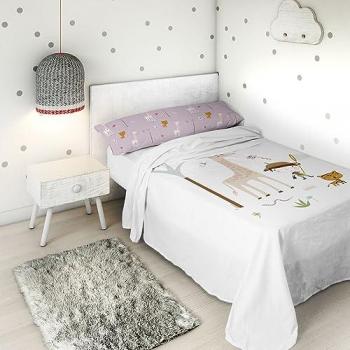 Juego de Sábanas Infantil Exploradora 100% Algodón Cama 90 Fabricado en España