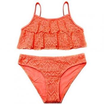 SHEKINI Niñas Niños Dos Pieces Bikini Set Lace Swimsuit 2 Piece Bañador Swimwear