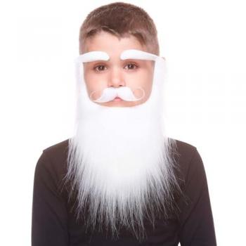 Barba postiza My Other Me color blanco ajedrez (8435408289245)