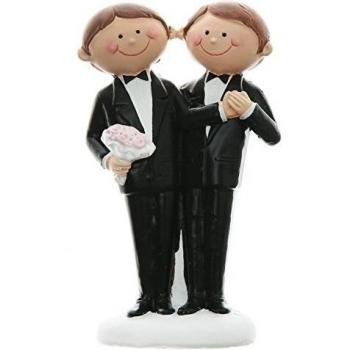 Santex 4939 – 11 Mr & Mr Figura Cristal Negro 10 x 5,5 x 5 cm