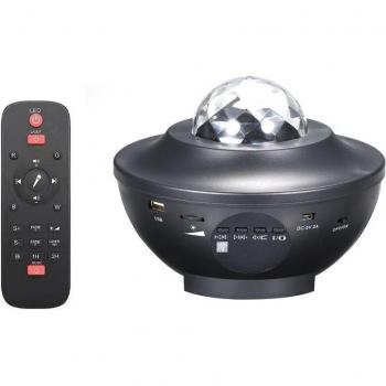 Proyector de Música Estrellada RGBW 6W, Lámpara de Efecto de Iluminación para Escenario y Fiestas KTV, Activado por Sonido, AC110-220V