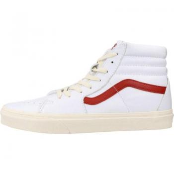 Zapatillas deportivas de Hombre Vans Sk8-hi color blanco y rojo, modelo Off The Wall
