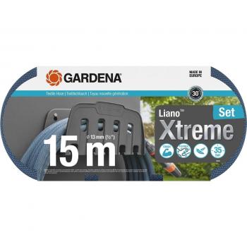 Gardena 18466-20 Manguera de Jardín Kit Hose Liano Xtreme Set + Holder 15 m