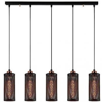 Lámpara de Techo Colgante de 5 Luces Modelo 13 CRISTAL RECORD - Iluminación Led Interior