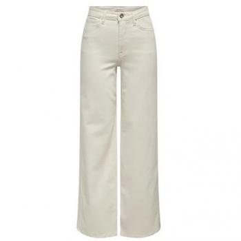 Pantalón Vaquero Wide Leg Fit Beige Only Mujer XL/L32