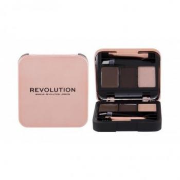 Makeup Revolution Brow Sculpt Kit Perfect Eyebrows Kit, Shade Dark, 2.2 g