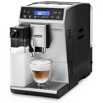 De'Longhi Autentica Cappuccino, Fully Automatic Bean to Cup Coffee Machine, Espresso Maker, ETAM29.660.SB, Silver and Black