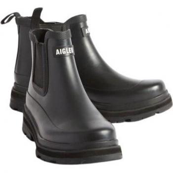 Aigle Soft Rain 2 Women's Rubber Chelsea Ankle Boots - Black