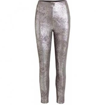 Vila Latisha - Leggings para Mujer Plateado L