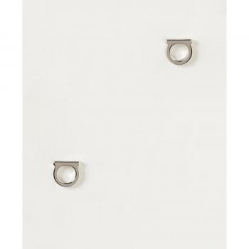 Silver Gancini Earrings by Ferragamo - OS Size - Women's Jewelry