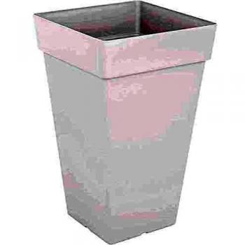 Vaso Cuadrado Alto para Flores Capri - 65 cm - Blanco