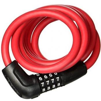 Abus 5510C Red Spiral Cable Lock SCMU