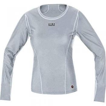 GORE RUNNING WEAR Essential Base Layer Windstopper Lady Manga Larga - Camiseta de running para mujer, color negro, talla 36