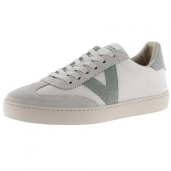 Zapatillas deportivas unisex Victoria Berlín Ciclista 1126184 efecto piel con piezas de color y serraje en contraste Jade 35