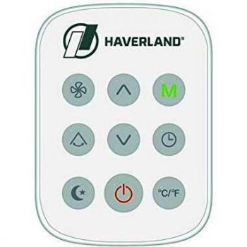 Aire Acondicionado Portátil Haverland TAC0919 de Bajo Consumo, Clase Energética A, Silencioso con Mando a Distancia y Kit Ventana Incluido (2300fg/h | 9000BTU | 1000W)