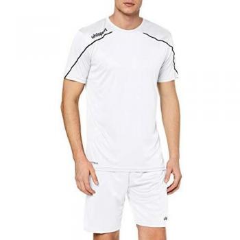 uhlsport Stream 22 Shirt Shortsleeved Camiseta De Entrenamiento, Hombre, Blanco/Negro, XXXL