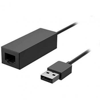 Adaptador Ethernet USB 3.0 para Microsoft Surface - Conexión Gigabit 1000 Mbit/s, Alámbrico, Negro