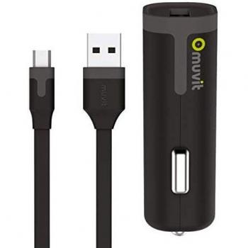 Muvit MUPAK0324 - Pack de Cargador Coche USB
