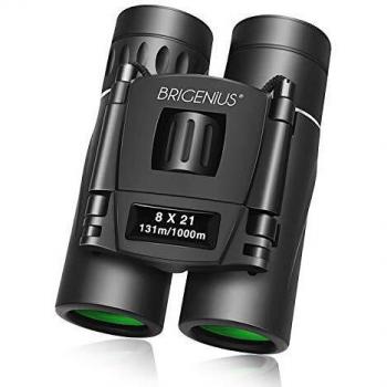Prismáticos BRIGENIUS 8x21, Prismáticos pequeños y potentes, Mini Prismáticos para niños, Observación de Aves, Camping, Caza, Conciertos, Deportes