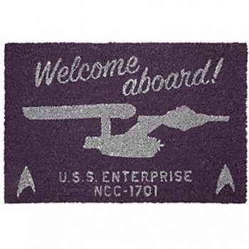 STAR TREK Welcome Aboard! Unisex Felpudo Multicolor, PVC, 40 x 60 cm