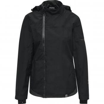 Hummel Chaqueta North Shell Mujer, impermeable, transpirable, con capucha ajustable, cierre frontal con cremallera, bolsillos laterales con cremallera, diseño ligero y cómodo