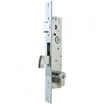Tesa Assa Abloy 2240203NI Cerradura Monopunto De Palanca Basculante Para Perfiles Metálicos Inoxidable Entrada 20 mm 2240