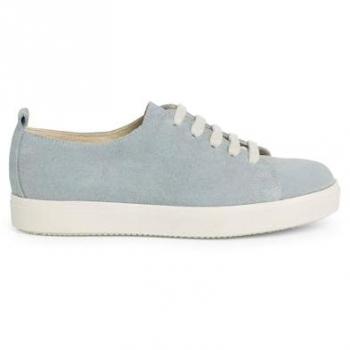 Zapatillas de Serraje para Niños con Cordones - Talla 30 Color Azul Claro