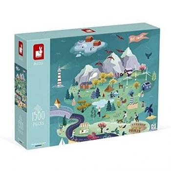 Puzzle Janod Evasion 1000 Piezas Multicolor