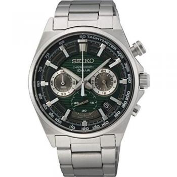 Seiko Mens Analogue Quartz Watch with Stainless Steel Strap SSB405P1