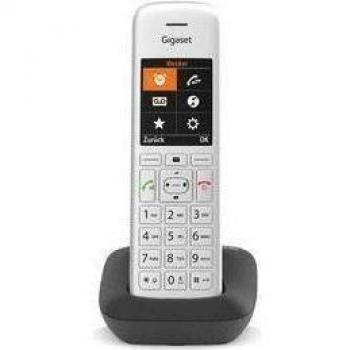 Teléfono DECT Gigaset CE575 - Inalámbrico, Identificador de Llamadas, 200 Entradas, Plata y Negro