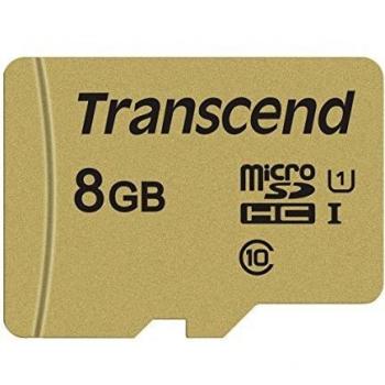 Transcend 8GB MicroSDHC Clase 10 UHS-I U3 MLC Lectura hasta 95 MB/s Memoria Flash