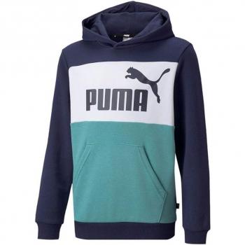 Sudadera Niño Puma Essential Colorblock Azul Verde