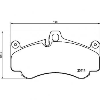 BREMBO P 65 032 Low-Met Front Disc Brake Pad Set for PORSCHE OE# 99735194701