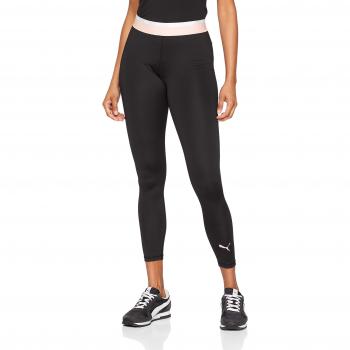 PUMA Soft Sports Leggins, Mujer, Negro Black/Peach Bud, M