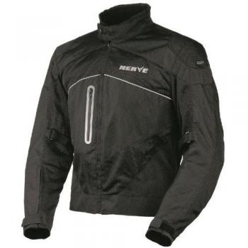 Nerve Run Chaqueta Moto de Verano, Negro, 4XL