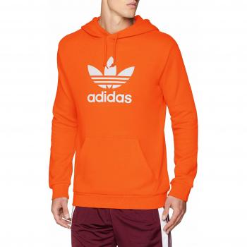 adidas Trefoil Warm-UP Hoodie Hooded Sweat, Hombre, True Orange, M