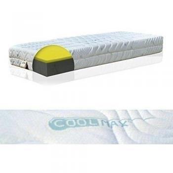 Loto memory Colchón H20 cm, 4 cm memory Visco Mientras con aceites esencial la flor ylang ylang - Coolmax, gigante size 180x200