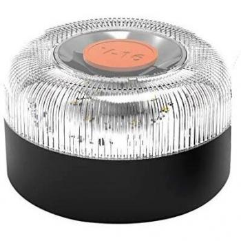 BALIZAUTO BAL012 luz de Emergencia autónoma, señal preseñalización de Peligro, homologada normativa DGT, V16, con Base imantada, Negro