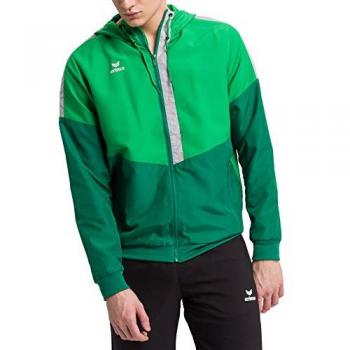 Erima Chaqueta Tracktop Squad - Chaqueta deportiva, diseño moderno, capucha, material ligero y transpirable, ajuste cómodo, ideal para entrenamiento y uso diario