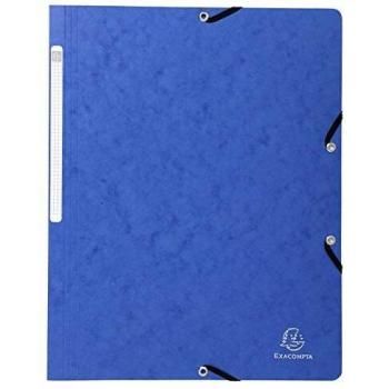 Exacompta 5512E - Carpeta con goma, color azul