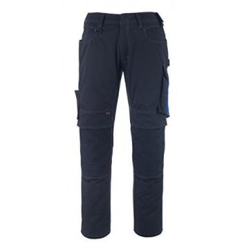 Pantalón de Trabajo Mannheim UNIQUE 12679, Talla 52 L30, Color Azul Oscuro/Color Maíz, 65% Poliéster 35% Algodón, 270g/m²
