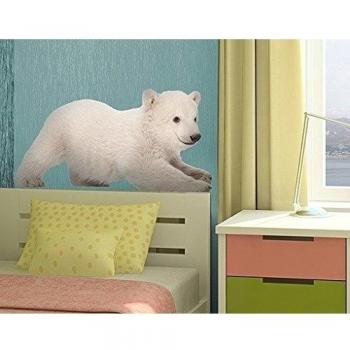 WTD 643 - Adhesivo de pared oso polar Polo Norte animales Baby Zoo, 122x235 cm