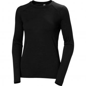 Helly Hansen Women's Durawool Long Sleeve Thermal Base Layer - Black XS