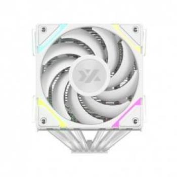 Disipador CPU XYZ Thermax 6 Duo A-RGB, Doble Ventilador 120mm, Alto Rendimiento, Blanco