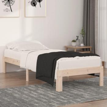 Cama de madera maciza 75x190 cm pequeña individual